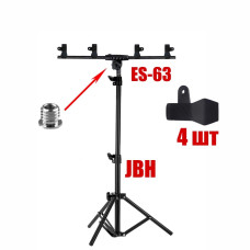 Рекламная стойка JBH-63TP для баннера с 4 зажимами 