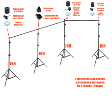 Стойка 4JBH-P для фона, каркас поворотный