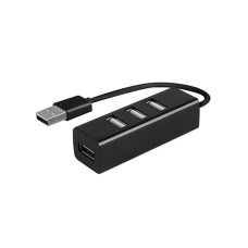 USB-разветвитель на 4 разъема USB 2.0, черный