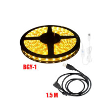 Светодиодная самоклеящаяся лента BGY-1U с датчиком движения, 5 м, и удлинителем USB 2.0 длиной 1.5 м