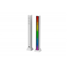 Светодиодная подсветка RGB D08 эквалайзер для музыки, белый