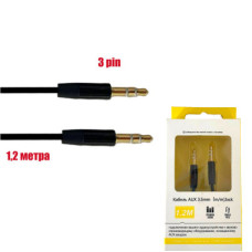 Кабель AUX mini jack 3.5 (M) 3 pin, 1,2 м