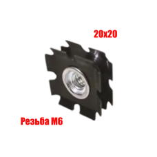 Резьбовое соединение для профильной трубы, M6*20*20
