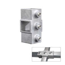 Крепеж для теплицы краб-система Х-образная 20х20мм без установочных винтов