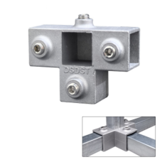 Крепеж для теплицы краб-система на 4 стороны 20х20мм без установочных винтов